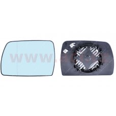 Sklo zp. zrkadla s plastovým držiakom vyhrievané asférické modré L/P BMW  E83 - 51163404625, 51163404626